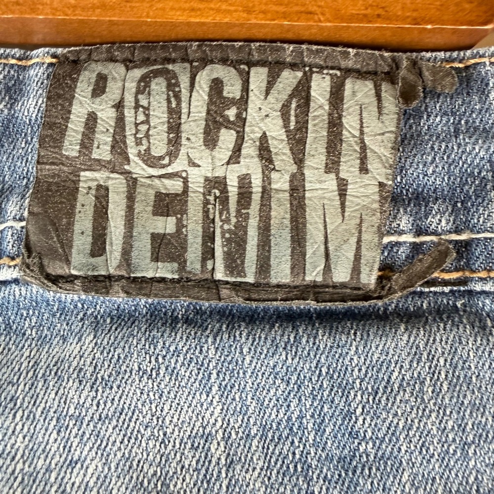 Zana Di Womens Distressed Mid Rise Jeans Size 18 (36x31) Stretch Rockin Denim - Picture 9 of 12